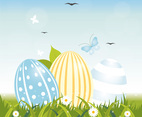 Vector Easter Greeting Card Design