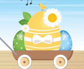 Vector Easter Greeting Card Design