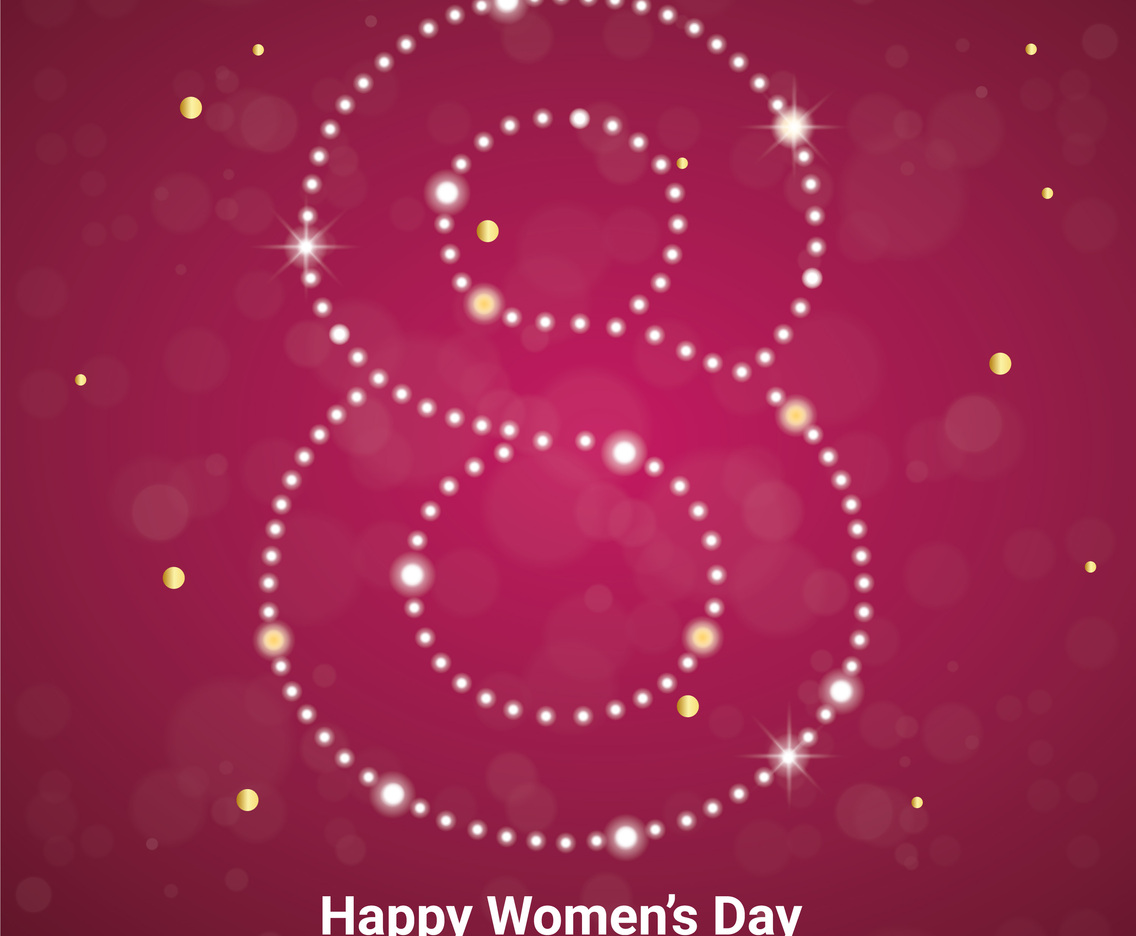 Vector Women's Day Greeting Card