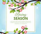 Vector Spring Greeting illustration