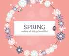 Vector Spring Greeting illustration