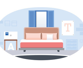 Vector Designer Room Illustration