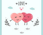 Hearts In Love Vector