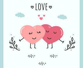 Hearts In Love Vector
