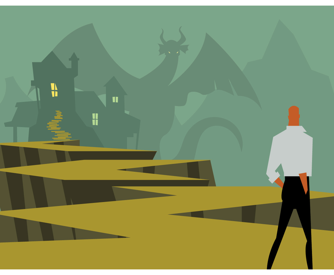 Ready to Fight The Dragon Vector