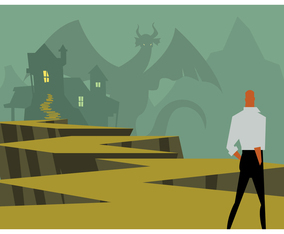 Ready to Fight The Dragon Vector