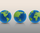 3D International Globe Map Set