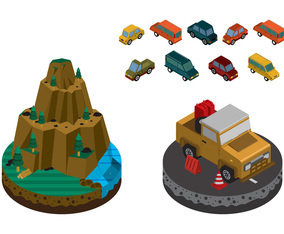 Isometric Industrial Buildings Set and Asset