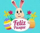 Feliz Pascoa Typography