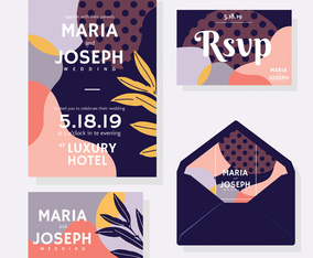 Wedding Invitation Elements Vector Pack
