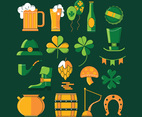 Design elements on Saint Patrick's Day theme