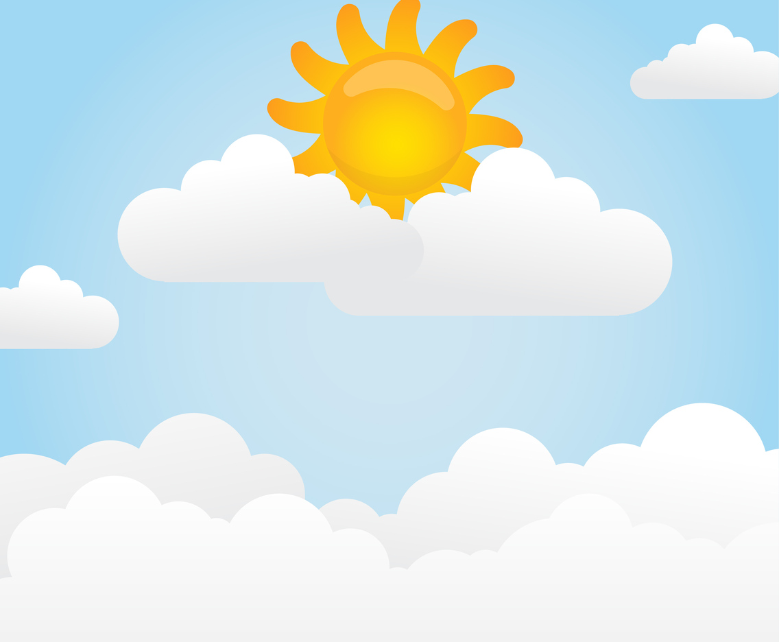 Sun Clipart Set Vector Illustration