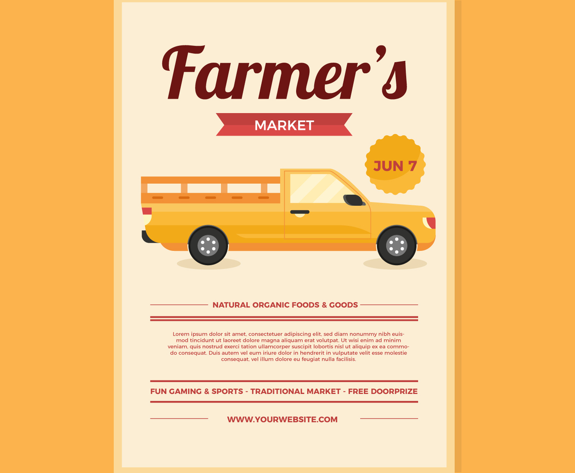 Farmers Market Flyer Design