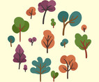 tree clipart set