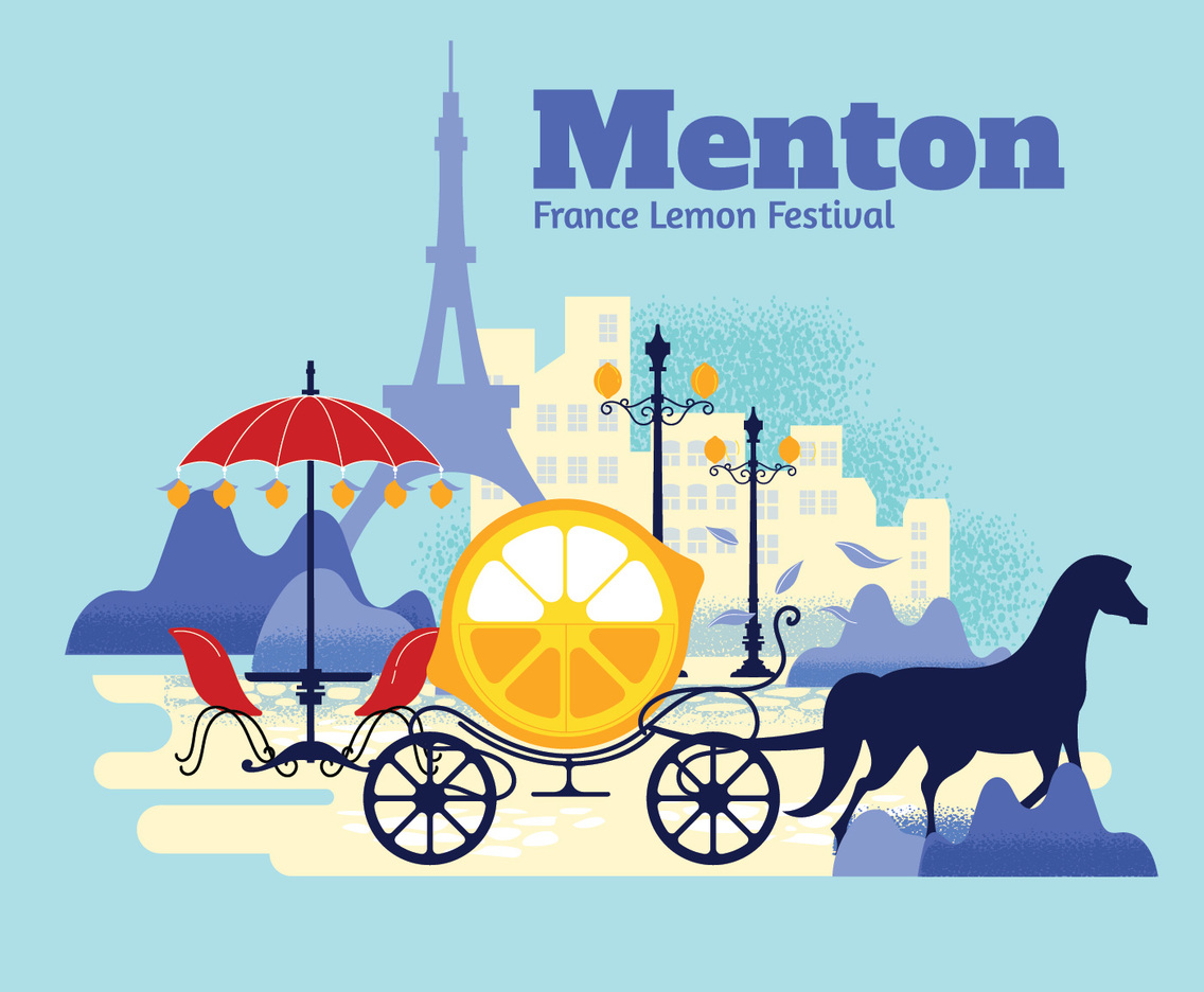 The Citrus parade in Menton, France