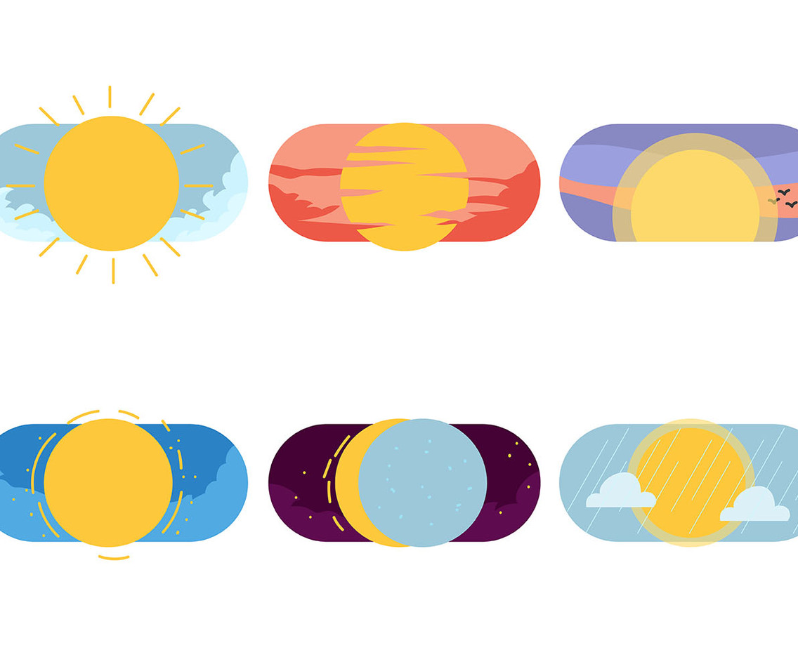 Sun Clipart Set