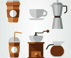 Coffee Elements Cliparts Vector Pack