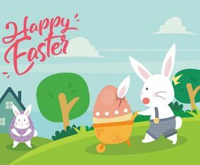 Easter Cartoon Wallpaper