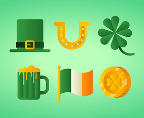 St Patricks Day Clipart Set