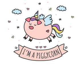 Piggycorn Vector