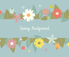 Spring Banner Floral Background