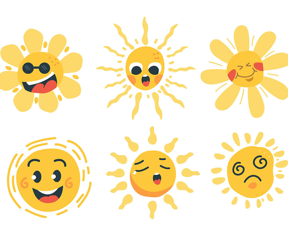 Sun Clipart Set