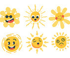Sun Clipart Set