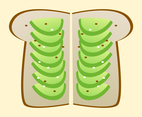 Healthy Avocado Toast Vectors