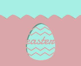 Easter Greeting Card Paper Cutout