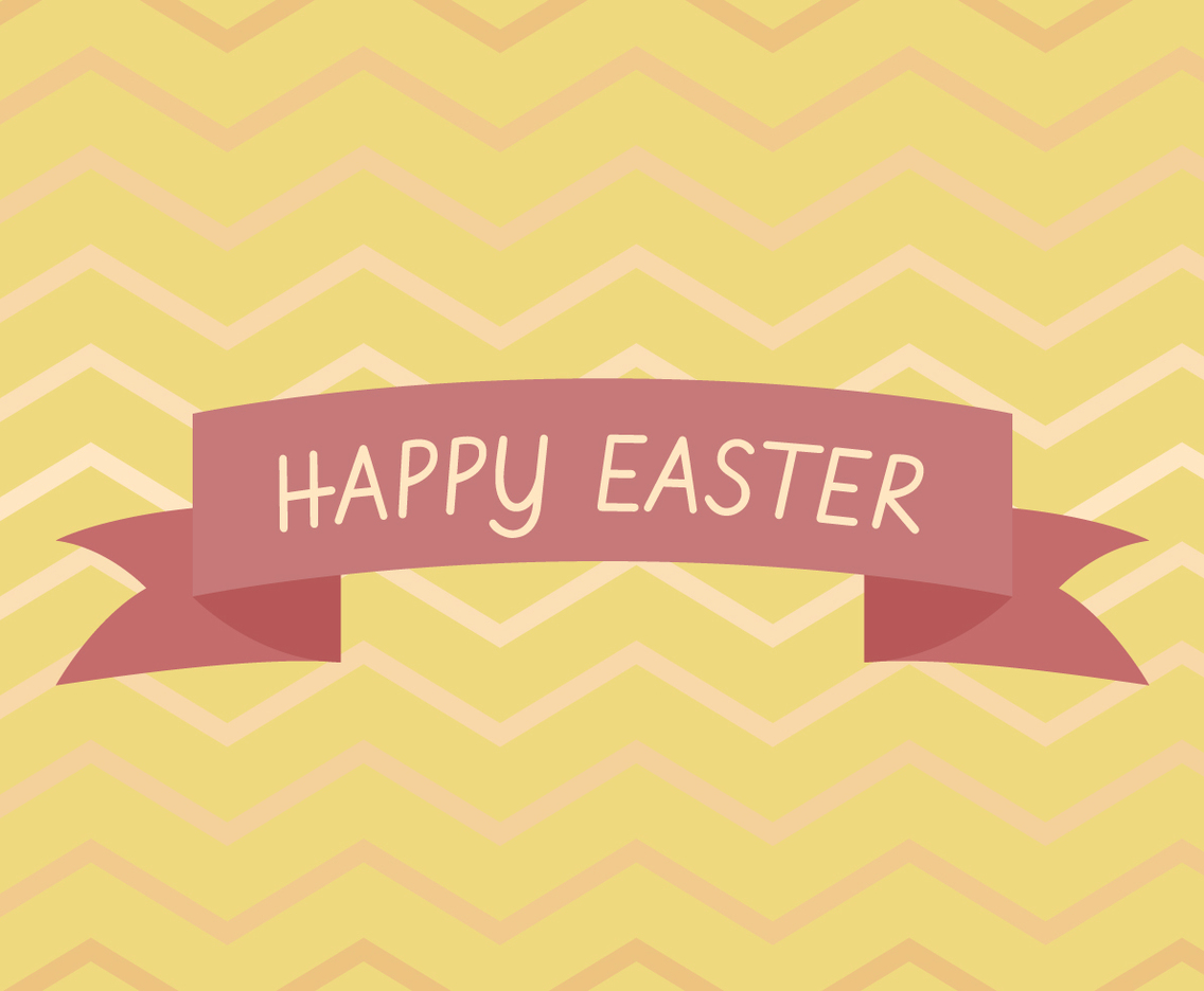Chevron Background Easter Banner
