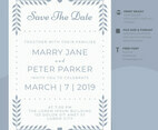 Vintage Wedding Invitation Template