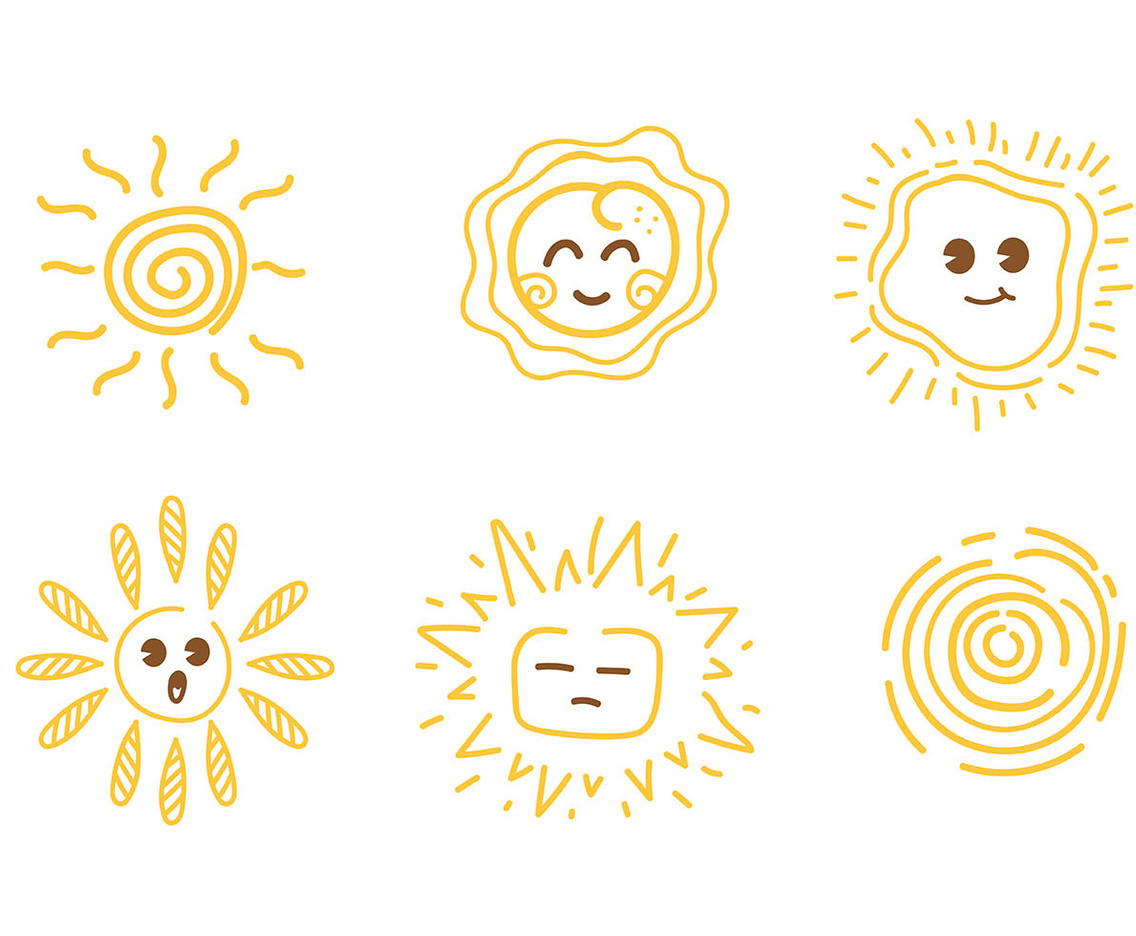 Sun Clipart Set