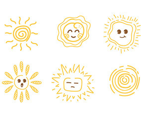 Sun Clipart Set