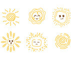 Sun Clipart Set
