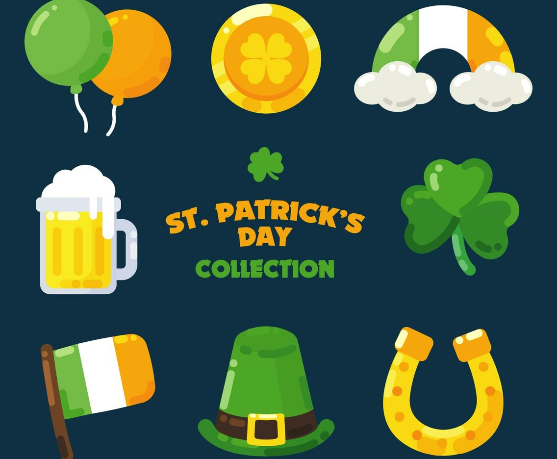 St Patricks Day Clipart Set