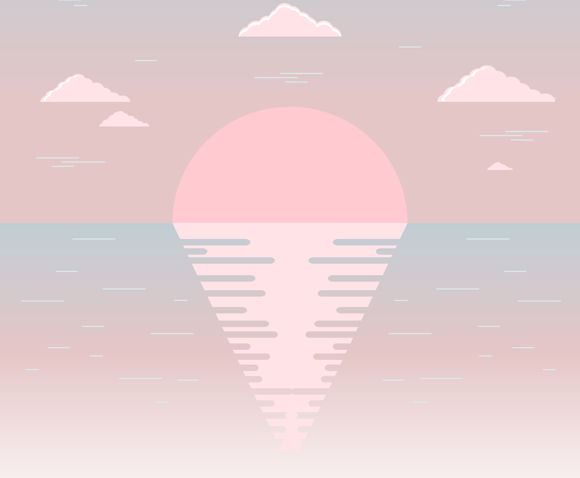 Minimal Ocean Background Vector