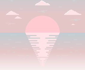 Minimal Ocean Background Vector