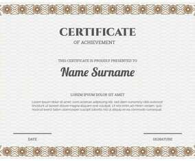 Certificate Template Vector