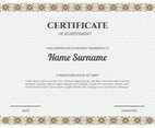 Certificate Template Vector