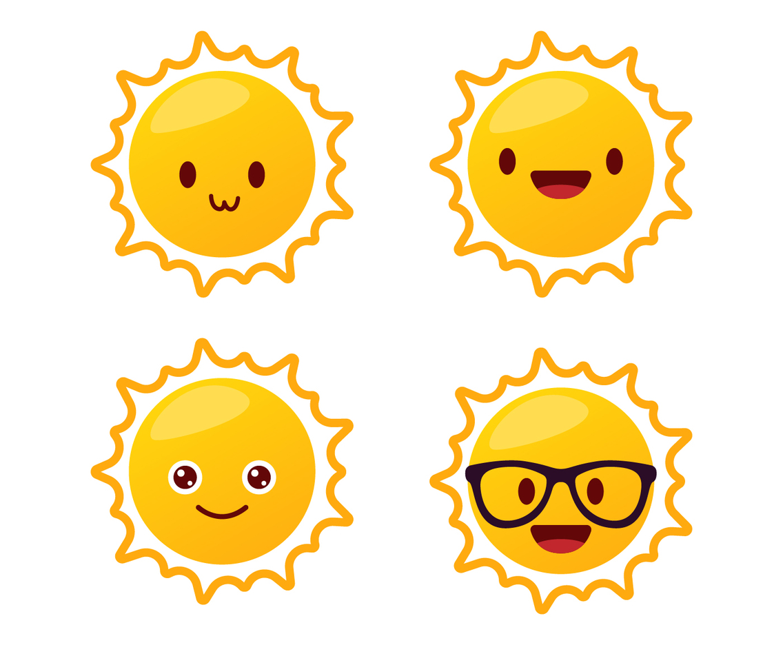 Sun emoticons