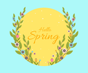 Spring Background Vector Illustration