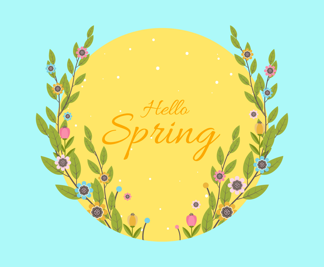 Spring Background Vector Illustration