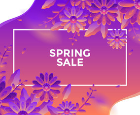 Spring Sale Background Vector