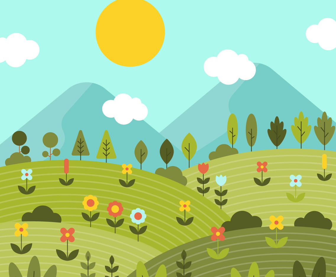 Nature Spring Wallpaper Vector
