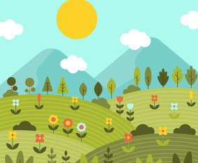 Nature Spring Wallpaper Vector