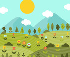 Nature Spring Wallpaper Vector