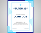 Certificate template portrait layout