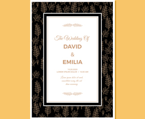 Wedding Invitation Card Template