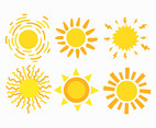 Sun Clipart Set