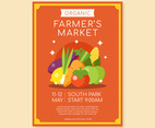 Famers Market Poster Template Vector
